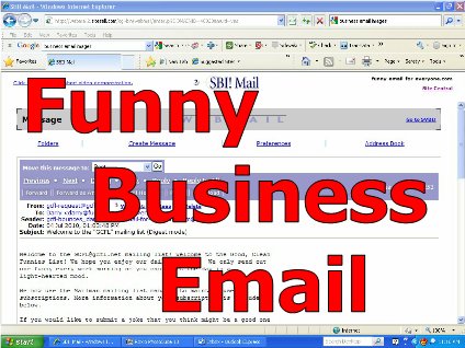 funny emails to forward. Funny Business Email